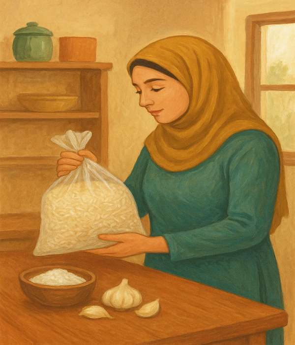 نگه داری برنج در خانه