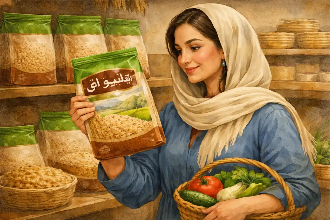 برنج قهوه ای هاشمی