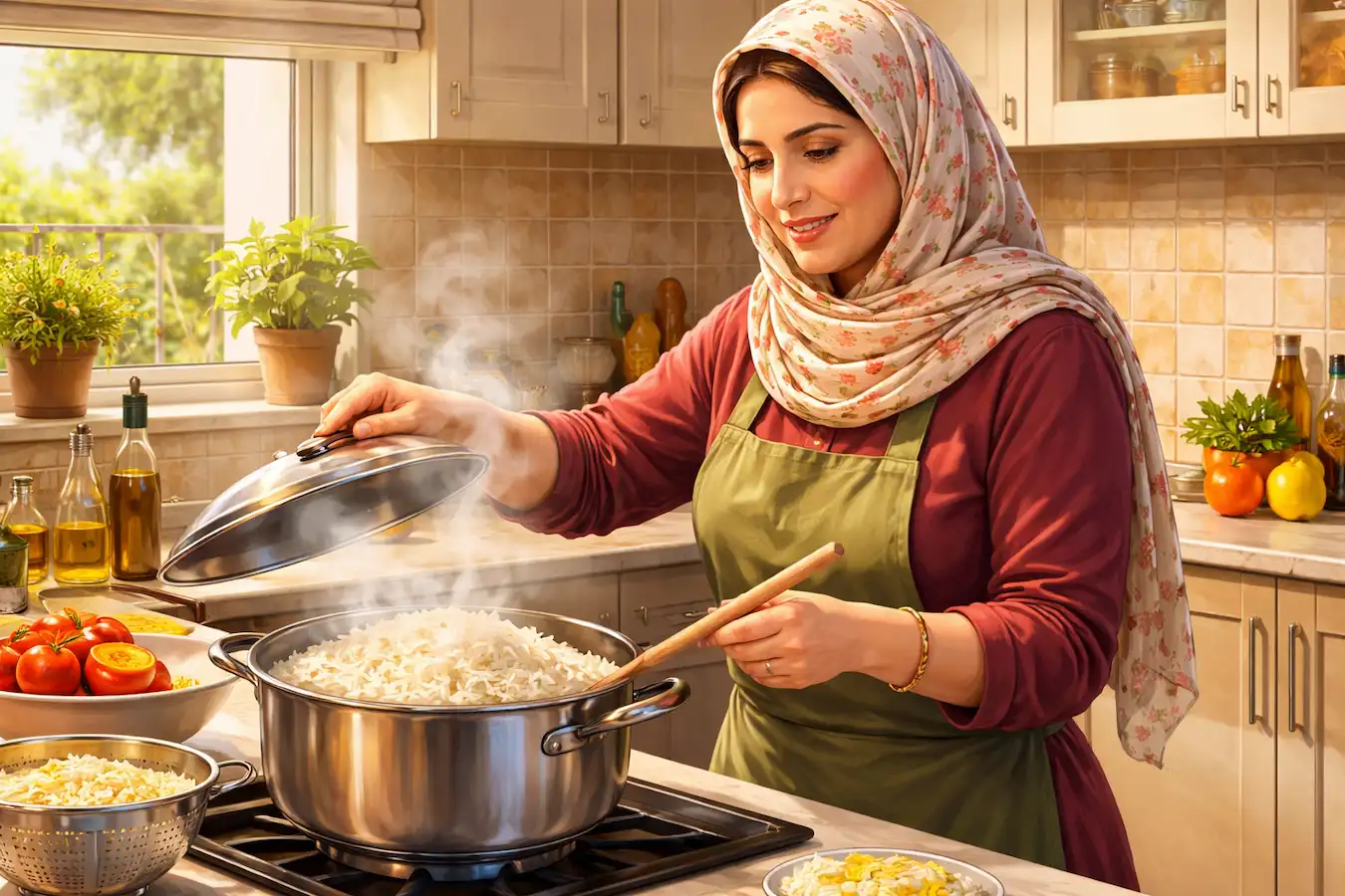 قد کشیدن و سفید شدن برنج