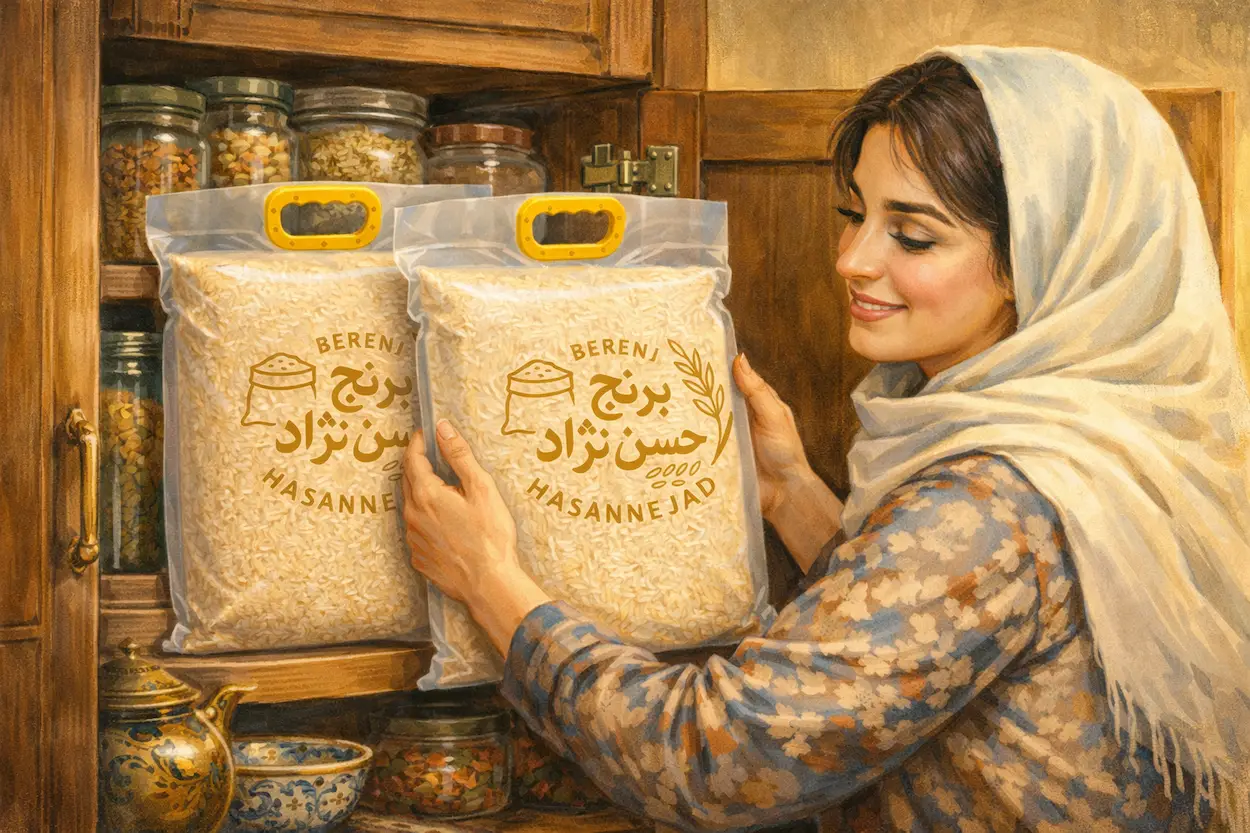 نحوه نگه داری برنج هاشمی گیلان