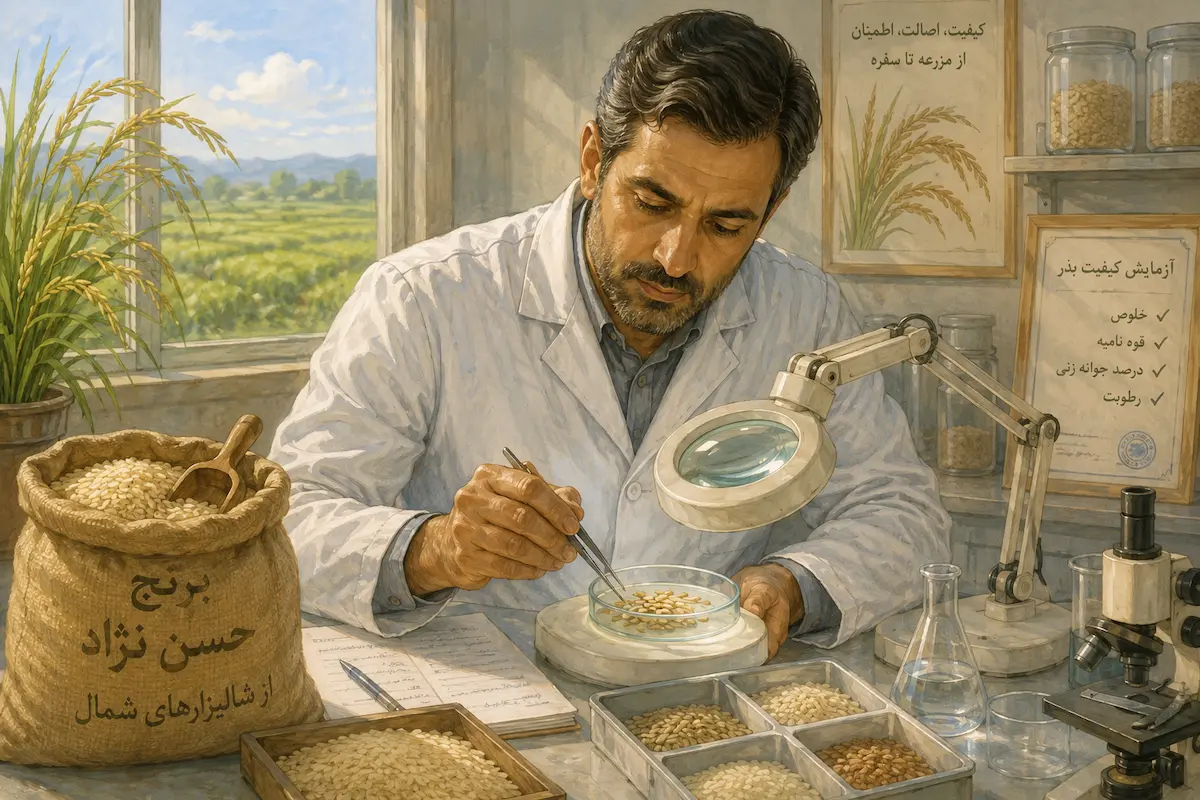 برنج تراریخته ایرانی
