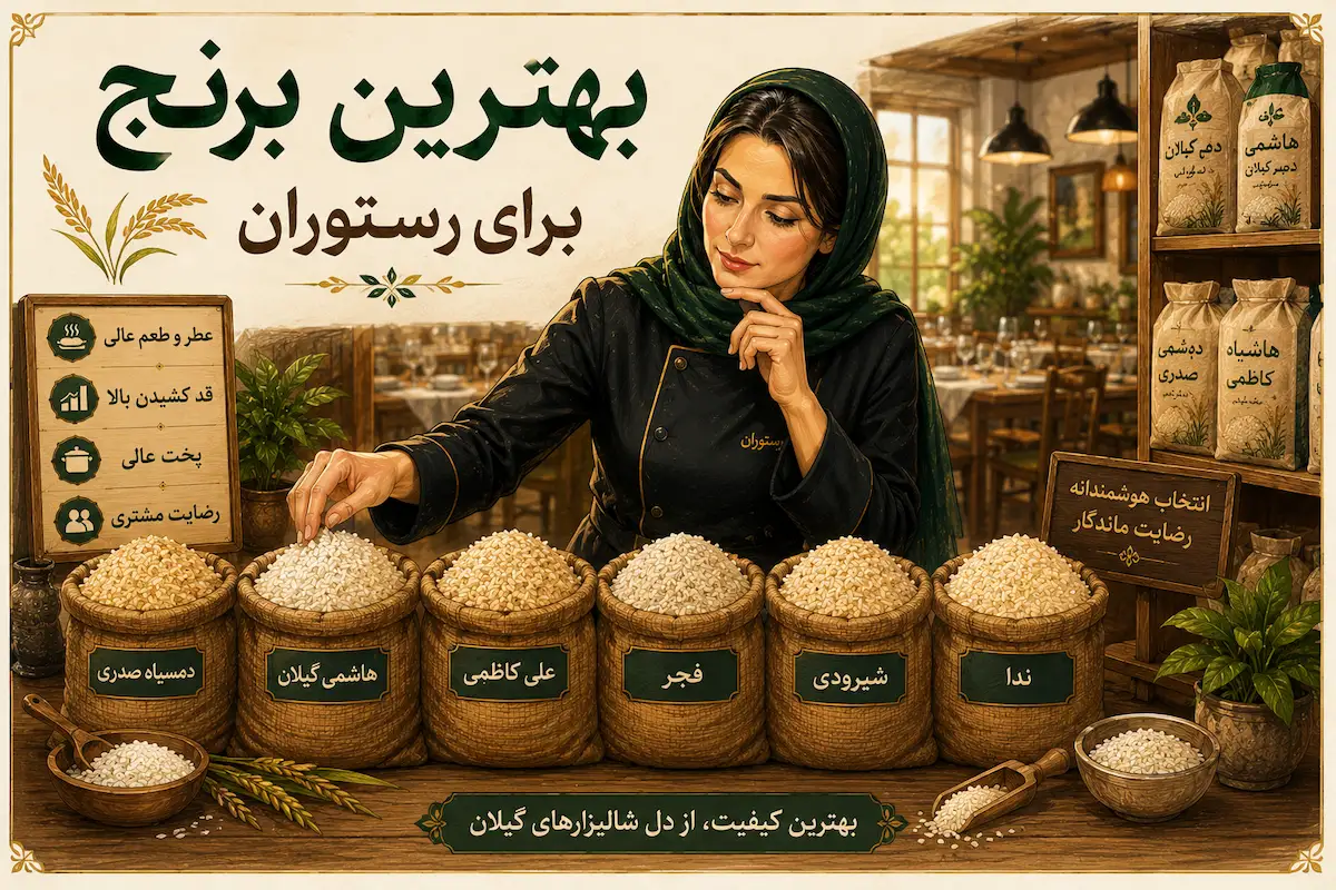 بهترین برنج ایرانی برای رستوران